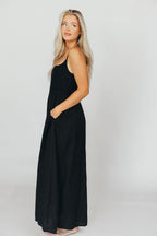 Josefina Smocked Maxi Dress in Black - Bump Friendly *6/23 PRE-ORDER*