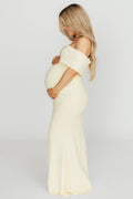 Monroe Maxi Dress in Butter Yellow - Bump Friendly