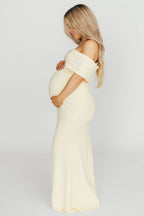 Monroe Maxi Dress in Butter Yellow - Bump Friendly