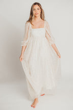 Mona Maxi Dress with Smocking in Butter Floral - Bump Friendly & Inclusive Sizing (S-3XL)