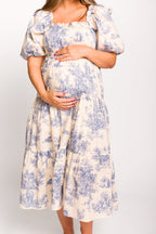 Elena Toile Print Midi Dress