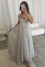 Charleston Maxi Dress in Yellow Floral - Bump Friendly