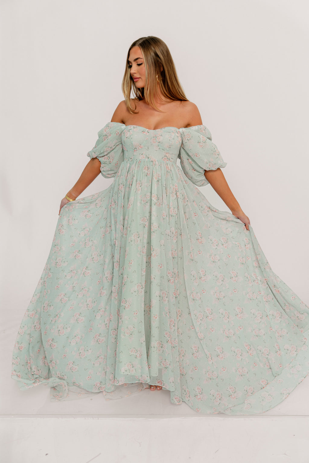 Willow Maxi Dress in Cottage Sage