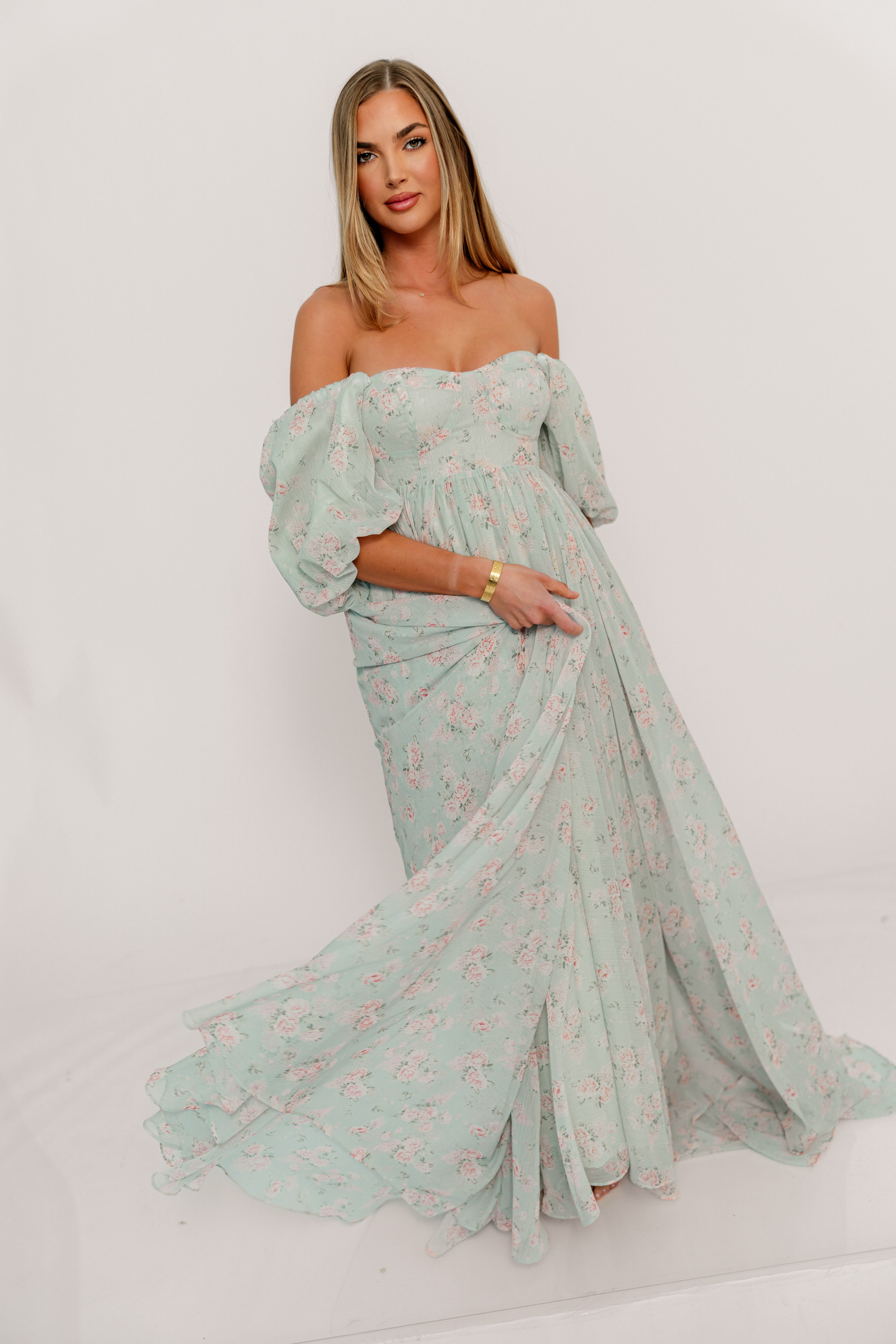 Willow Maxi Dress in Cottage Sage