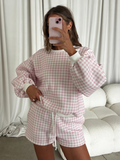 Alex Gingham Set in Pink