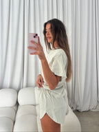 Brittany Top & Shorts Set in Digital Mist