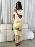 Sabrin Maxi Skirt in Yellow