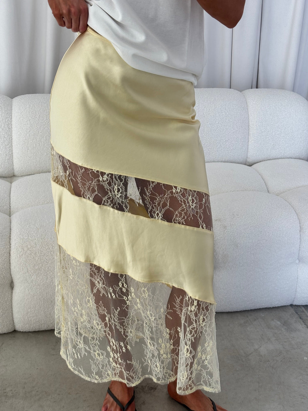 Sabrin Maxi Skirt in Yellow