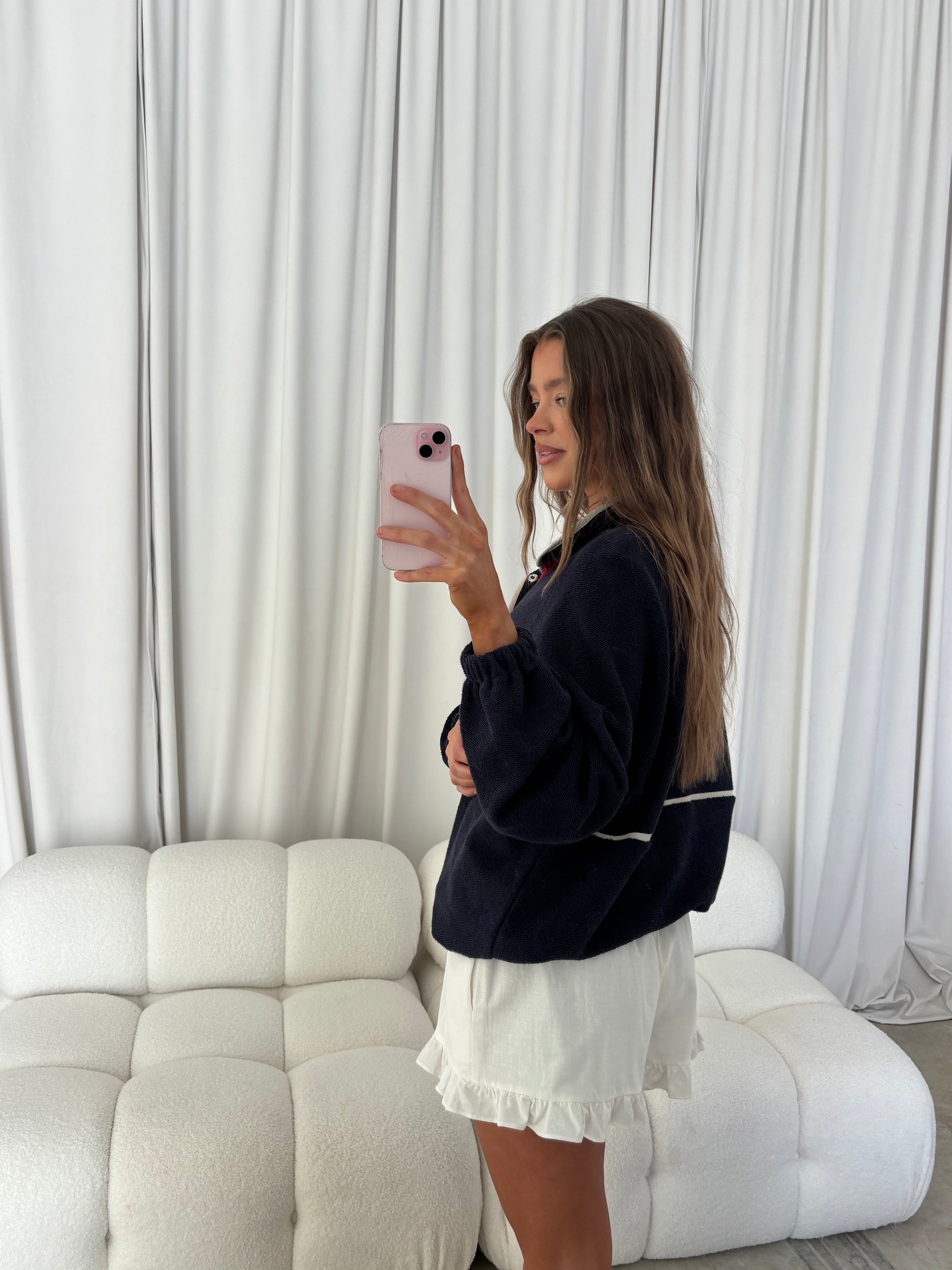Flashback Pullover in Navy