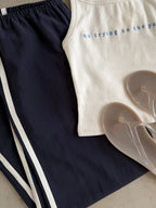Audrina Track Pants in Navy (Restocking this Week)