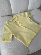 Payton Short Sleeve Knit Top in Butter
