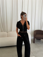 Elise Knit Set in Black