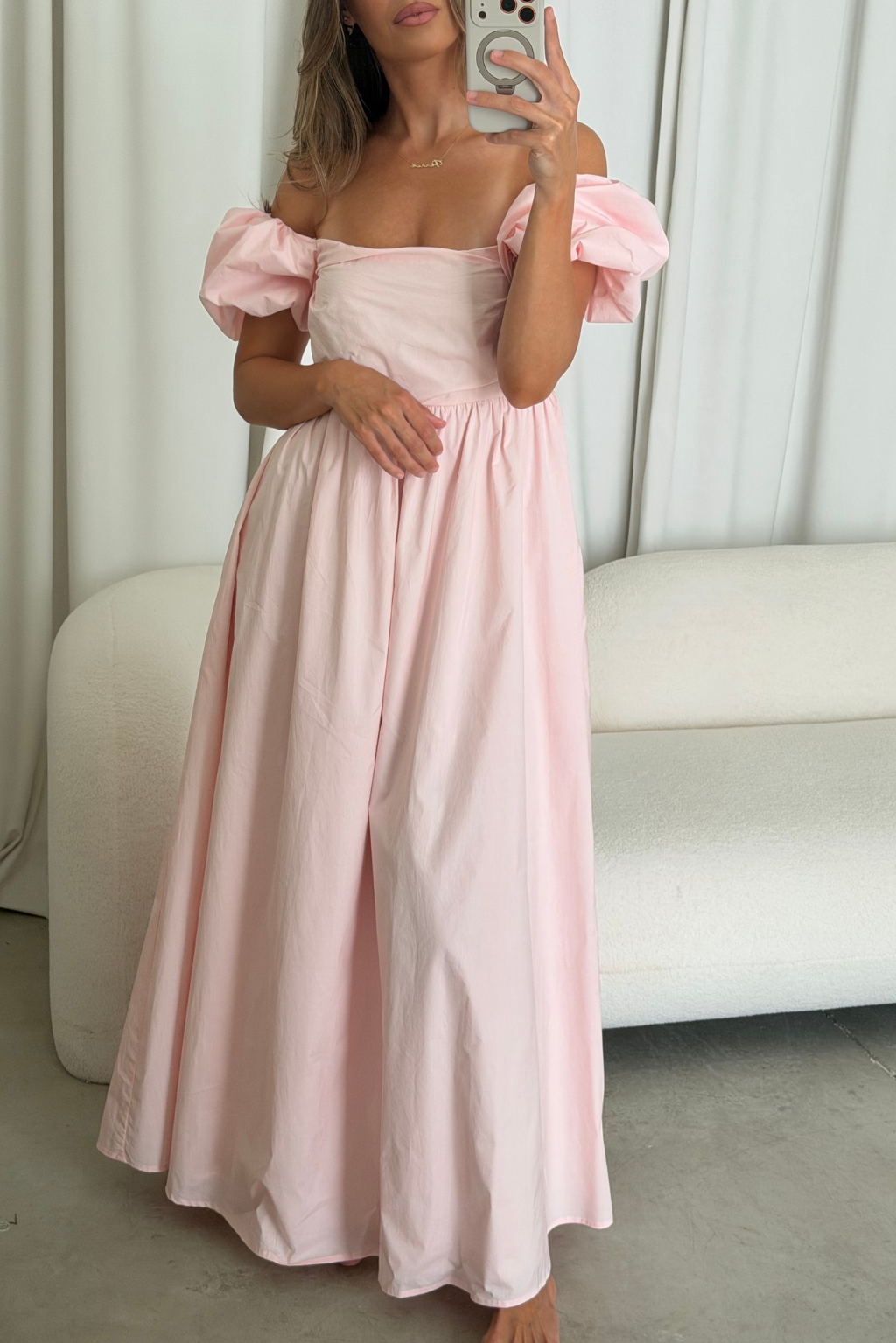 Courtney 100% Cotton Dress in Pale Pink *6/30 PRE-ORDER*