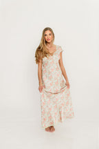 Aubrey Maxi Dress in Porcelain Blossom