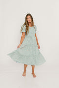 McCall Midi Dress in Hint of Mint - Bump Friendly