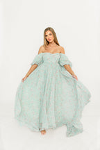 Willow Maxi Dress in Cottage Sage