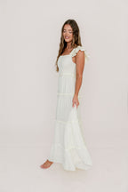 Knox 100% Cotton Maxi Dress in Cream