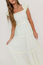 Knox 100% Cotton Maxi Dress in Cream