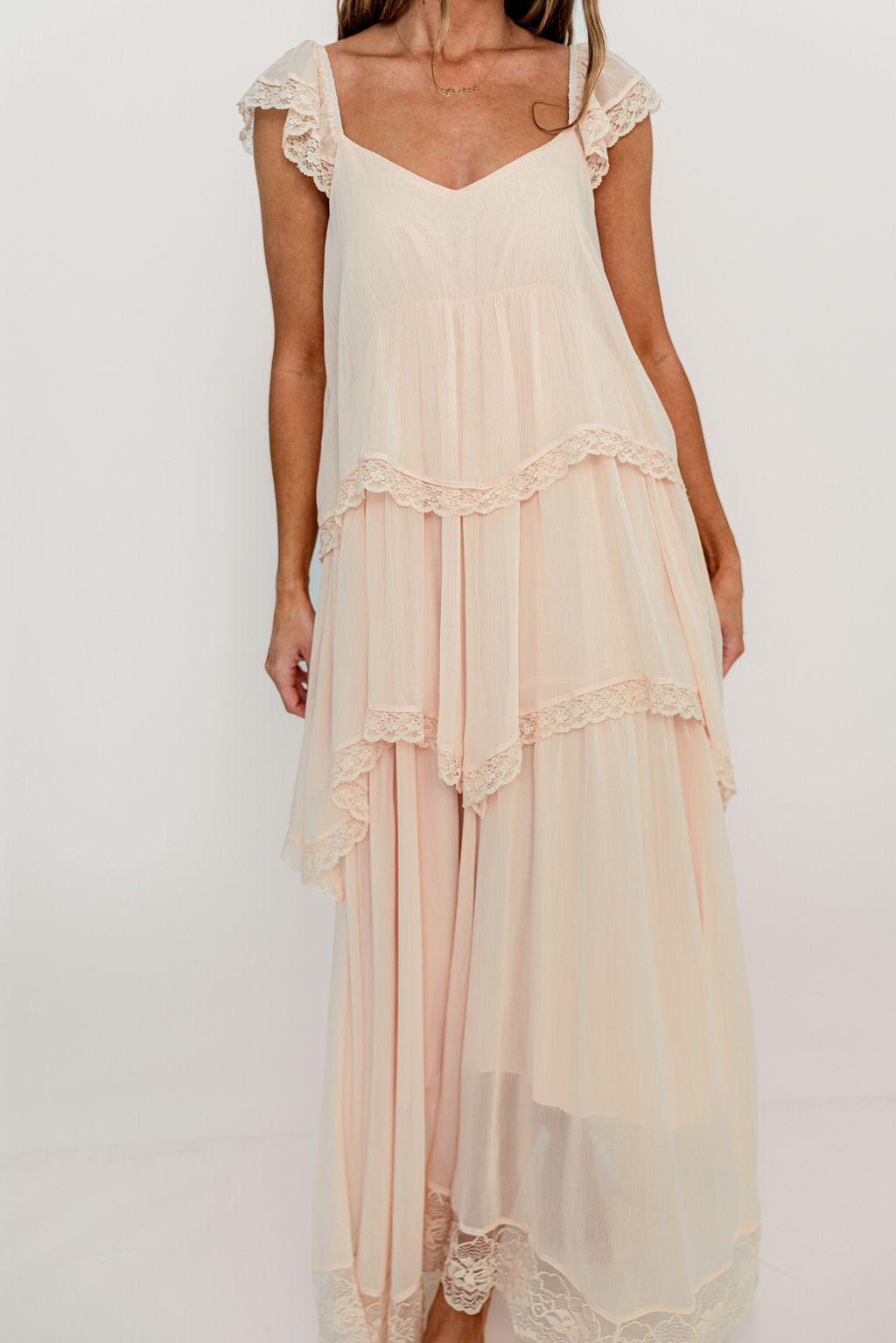 Nicola Maxi Dress in Pale Pink *6/25 PRE-ORDER*