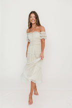 Marla Maxi Dress in Butter Cream - See Selfie Photo for True Color
