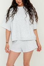 Laura Top in Heather Grey