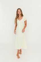Remi Maxi Dress in Custard