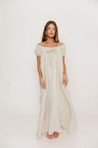 Ensley 100% Cotton Maxi Dress in Rose Plaid - Bump Friendly