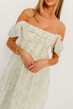 Deidra Maxi Dress in Cream - Bump Friendly