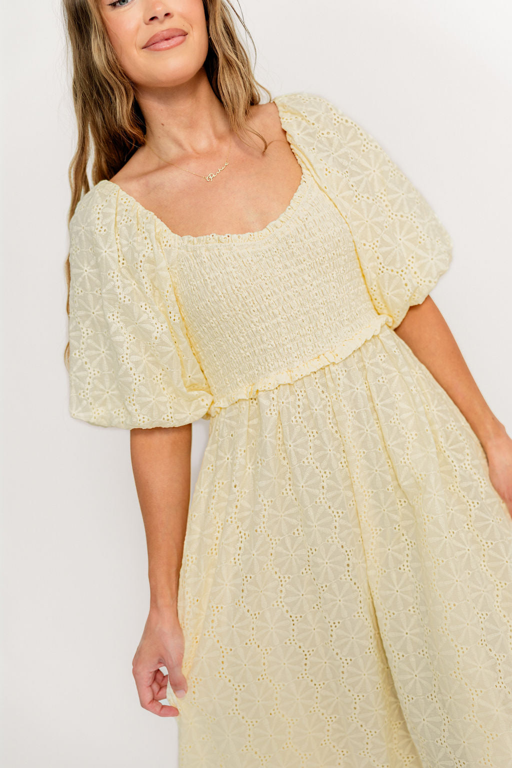 Krystal 100% Cotton Maxi Dress in Vintage Ivory