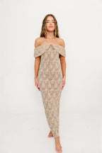 Emery Lace Maxi Dress in Nude