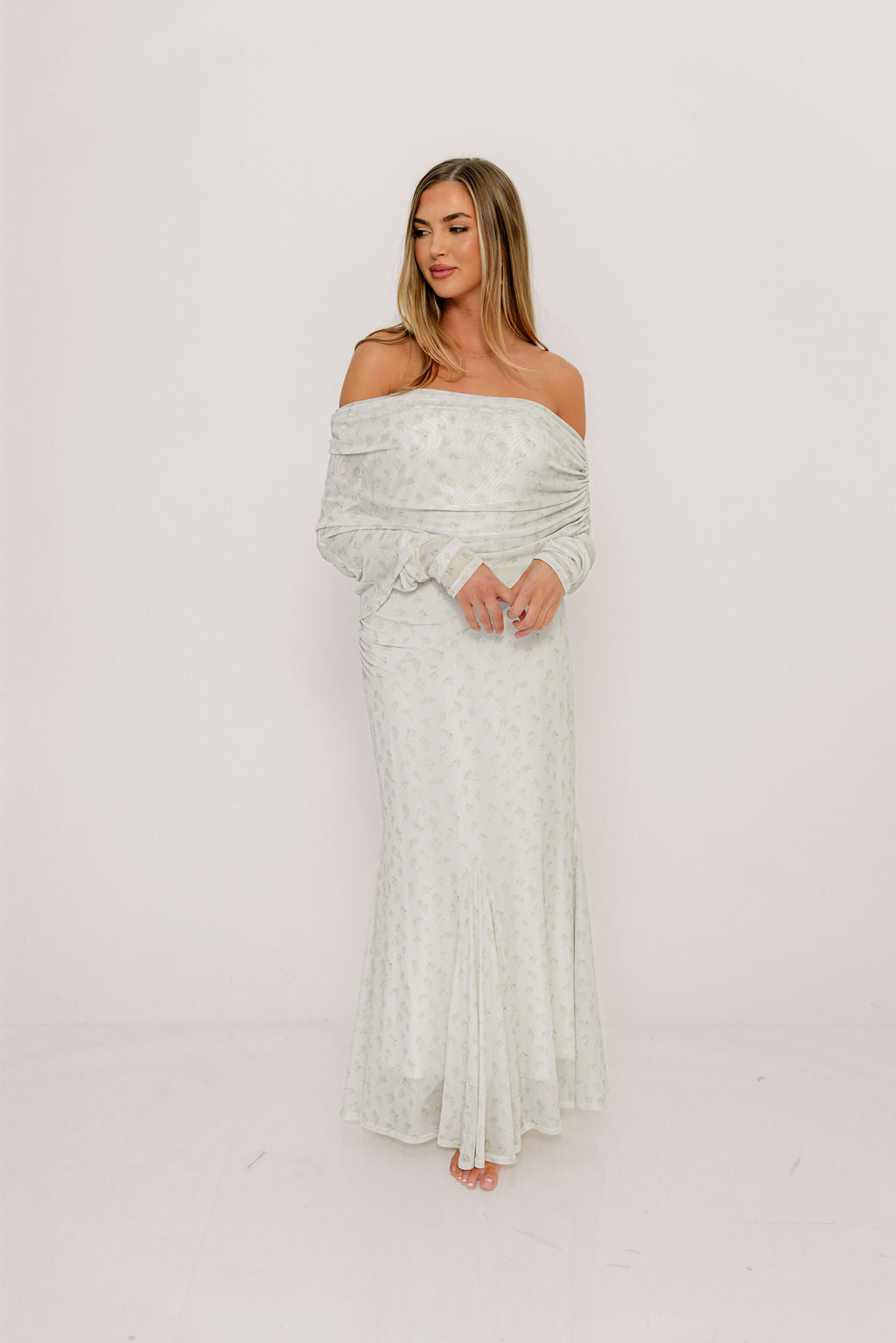 Azaleia Maxi Dress in Muted Sage - Size up for Bump