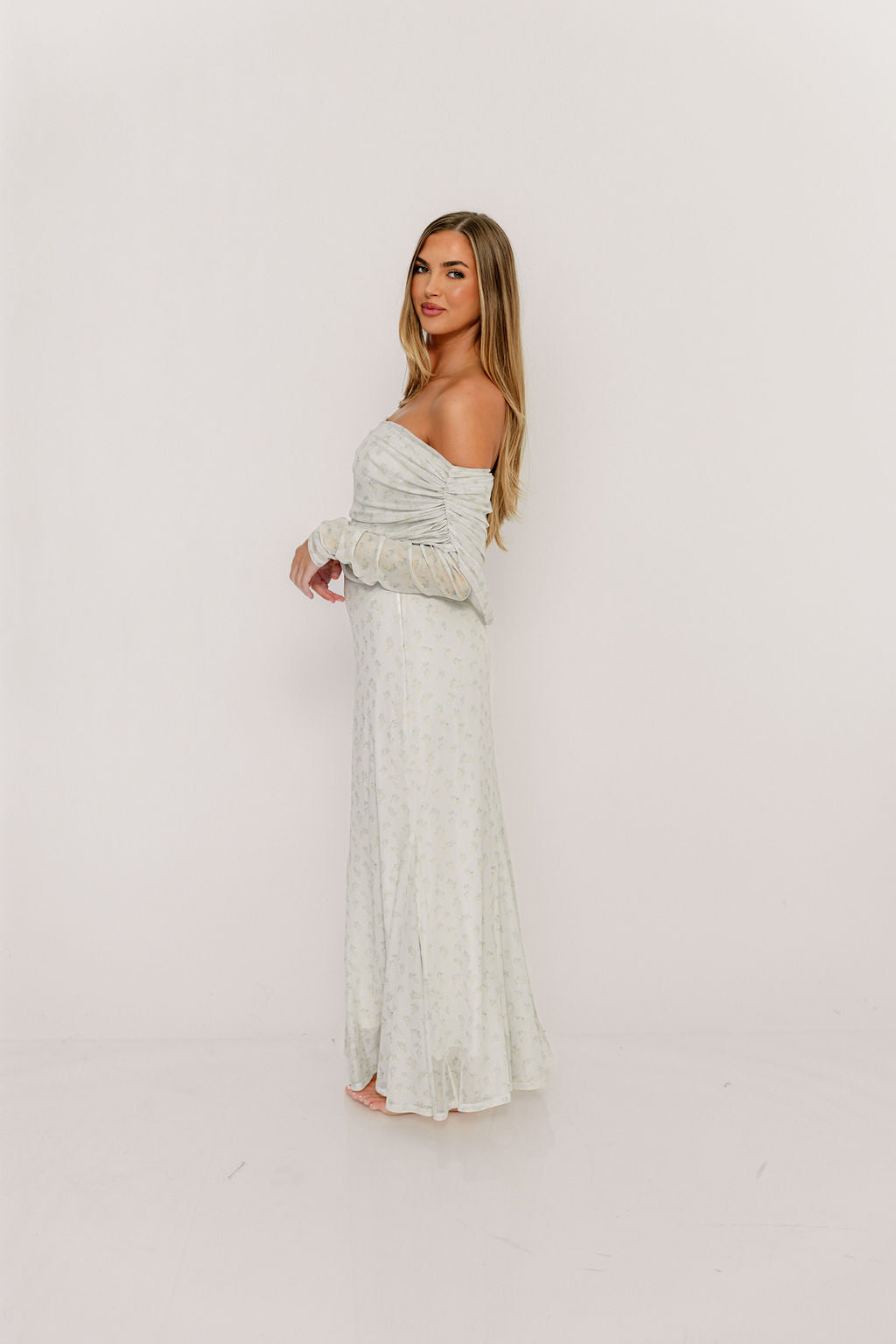Azaleia Maxi Dress in Muted Sage - Size up for Bump