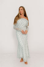 Azaleia Maxi Dress in Olive and Sage - Size up for Bump
