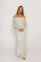 Azaleia Maxi Dress in Blush Floral - Bump Friendly - Size Up for Maternity