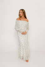 Azaleia Maxi Dress in Blush Floral - Bump Friendly - Size Up for Maternity