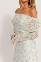 Azaleia Maxi Dress in Blush Floral - Bump Friendly - Size Up for Maternity