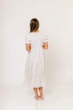 McCall Midi Dress in Floret Fizz - Bump Friendly