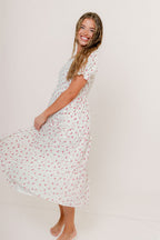 McCall Midi Dress in Floret Fizz - Bump Friendly