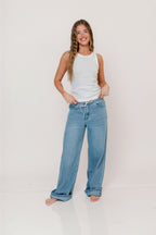 Julianne 100% Organic Cotton Tank in White
