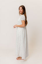 Hearthstone Maxi Dress in Off-White - Bump Friendly