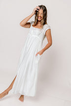 Amelie Maxi Dress in Off-White