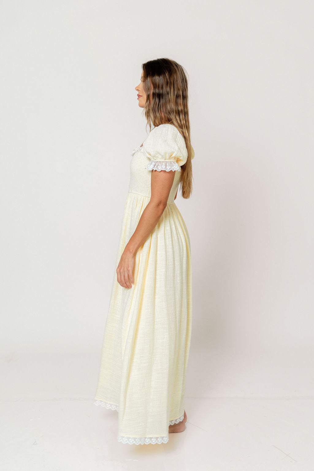 Porter 100% Cotton Maxi Dress in Butter Yellow *6/30 PRE-ORDER*