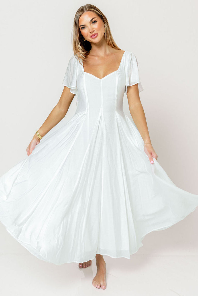 Meret Maxi Dress in Off-White *6/30 PRE-ORDER*
