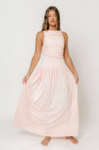 Leni Maxi Dress in Blush