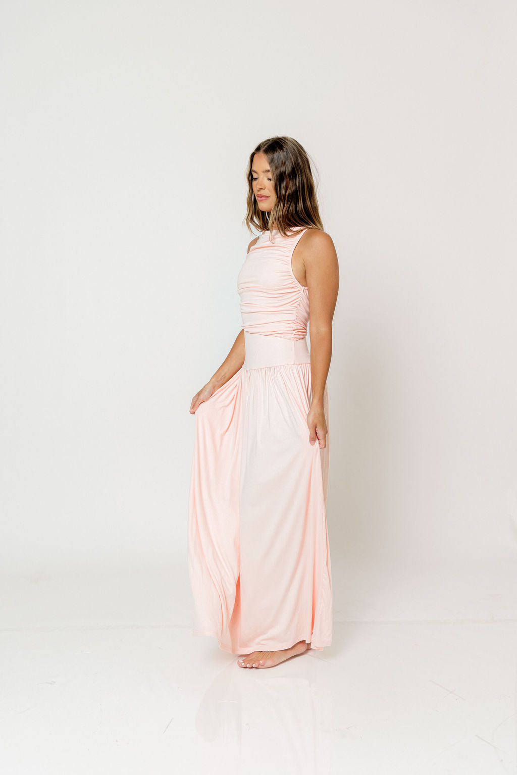 Leni Maxi Dress in Blush