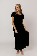 Kameron Midi Dress in Black