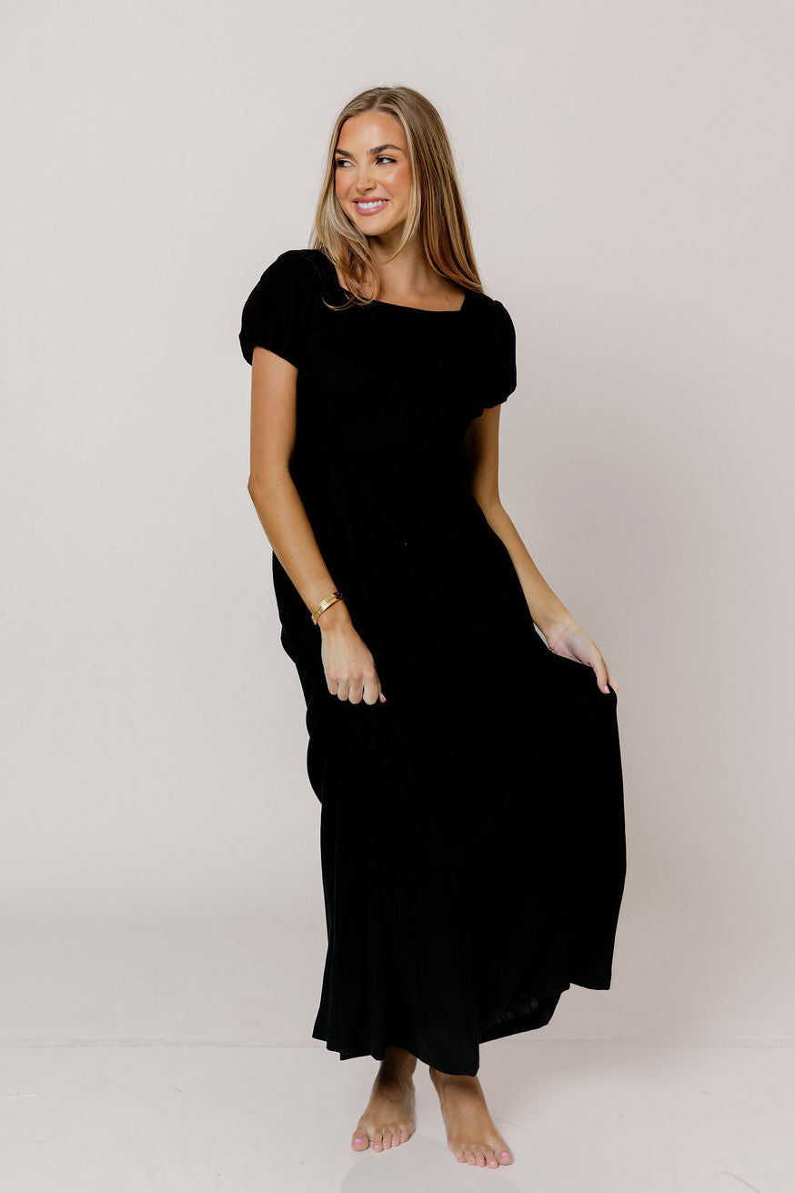 Kameron Midi Dress in Black