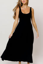 Jocelyn Midi Dress in Black