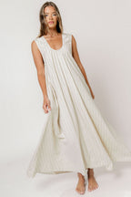 Kiri Maxi Dress in Natural/Black