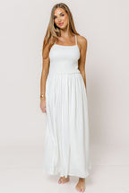 Karson Midi Dress in Off White